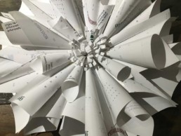 Cody Makers scrap paper wreath