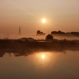 Morning mists over the Lea valley