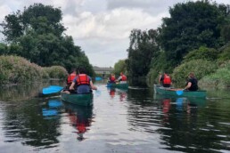 Canoes on the River Lea